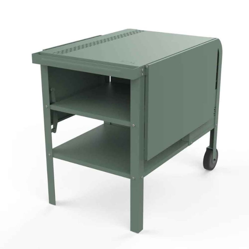 ZiiPa Fredda Deluxe Garden Trolley with Side Tables - Eucalyptus