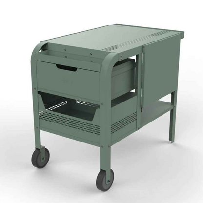 ZiiPa Fredda Deluxe Garden Trolley with Side Tables - Eucalyptus